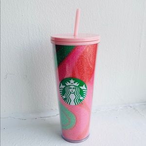 NWT Starbucks tumbler candy cane swirl holiday20